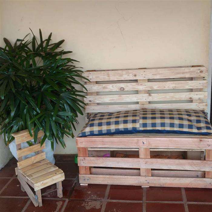 banco pallet varanda