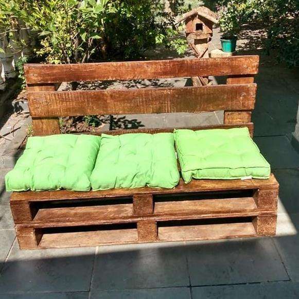 sofa e banco de pallet