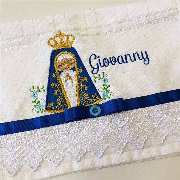 toalhas bordadas batizado