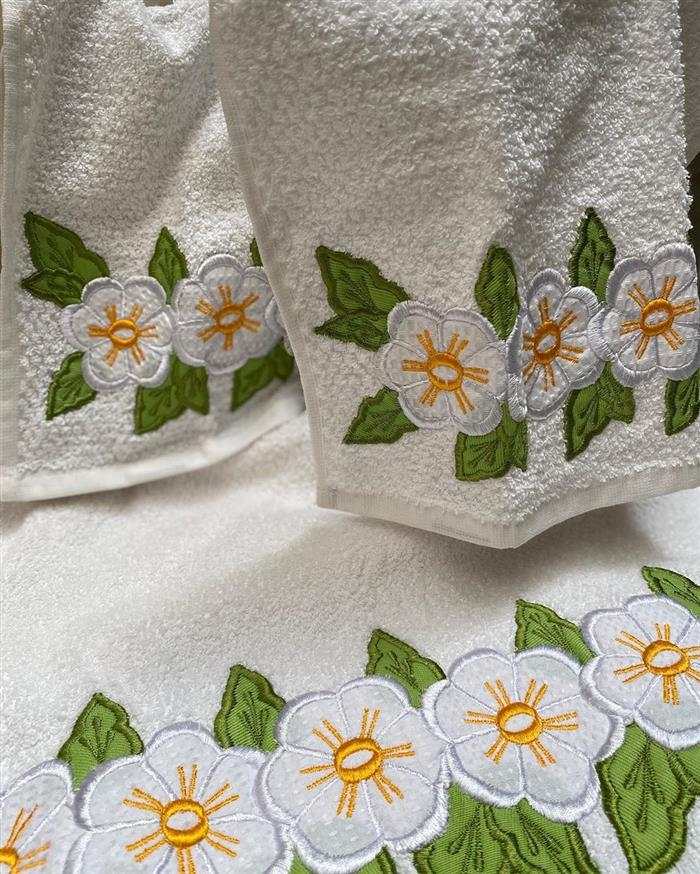toalhas bordadas de banho