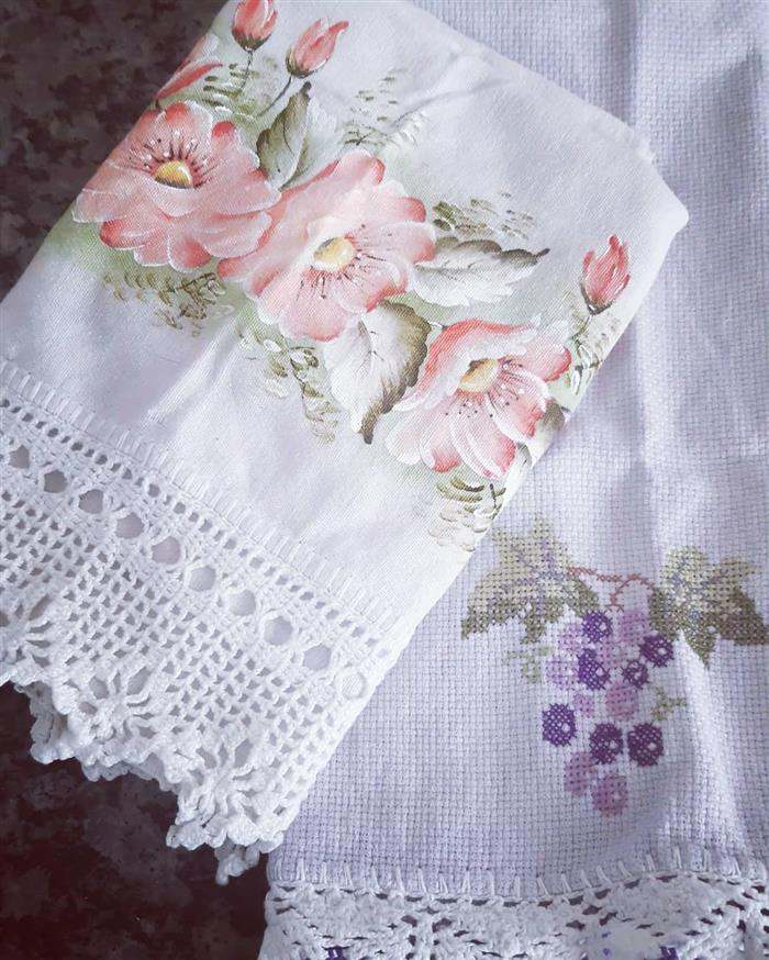 barrado de croche com pintura