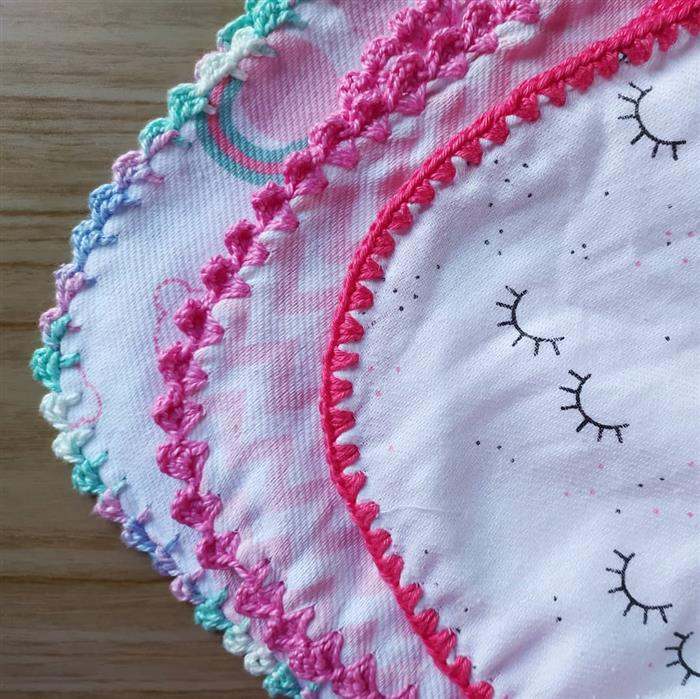 amostra de bico de croche