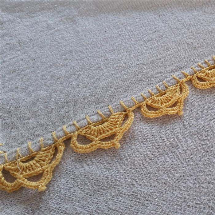 amostra de bico de croche carreira unica