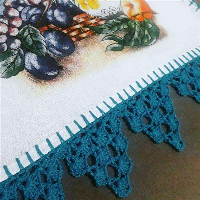 bico de crochê simples e bonito