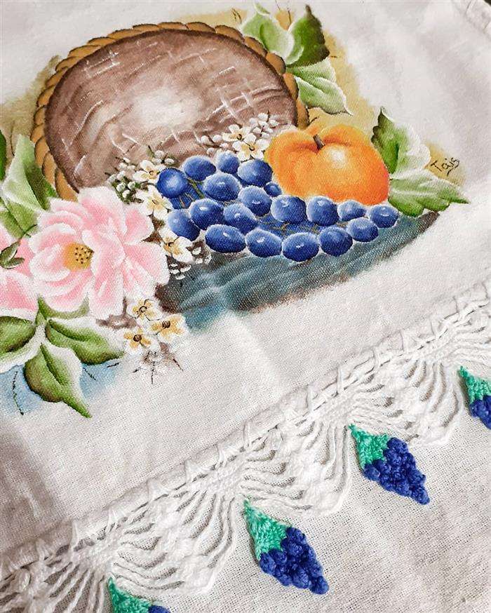 bico de croche uvas