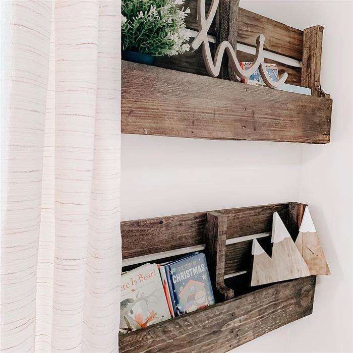 organizador em forma de prateleiras