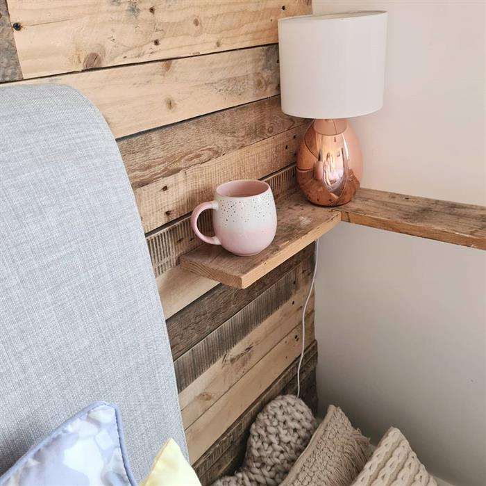 prateleira de pallet para quarto