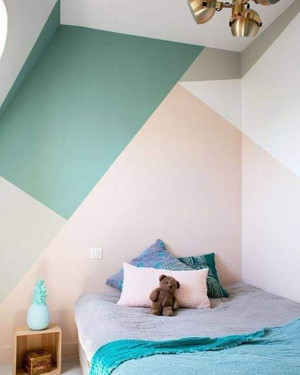 parede com cores claras