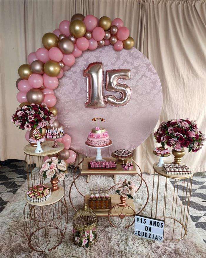 15 anos rose gold