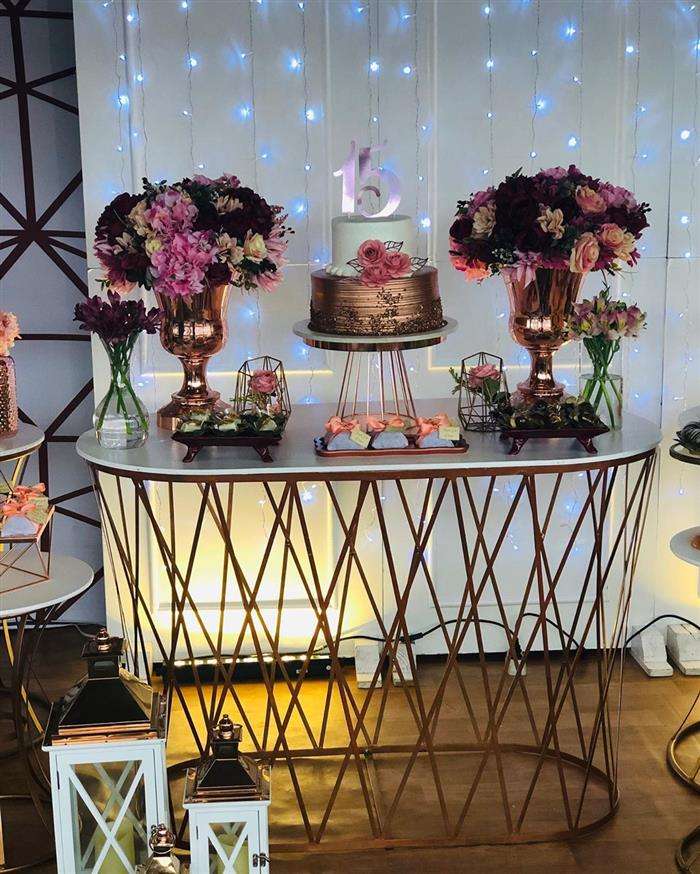 decoração com flores