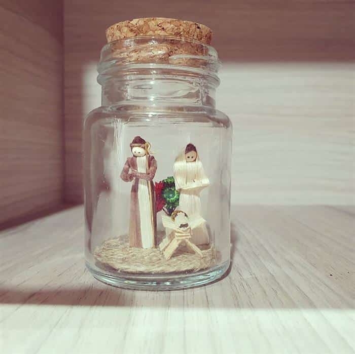 mini presepio de natal