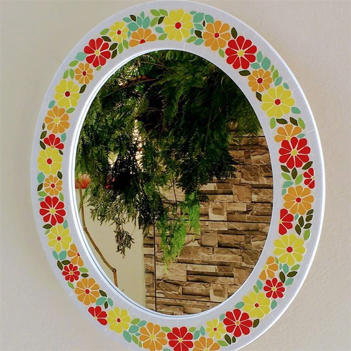moldura com flores
