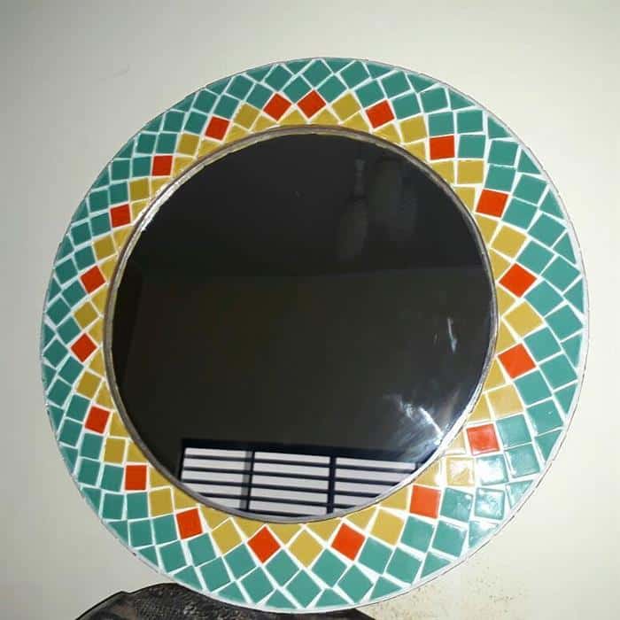 moldura para espelho redondo