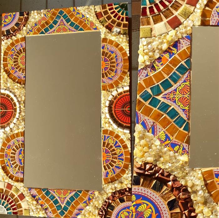 moldura para espelho sala de jantar