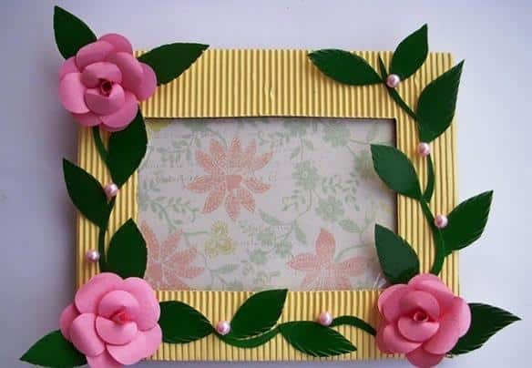 artesanato quadro de papelao