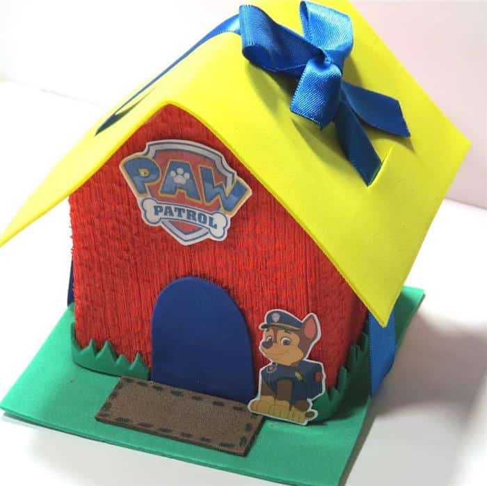 casinha com caixa de leite patrulha canina