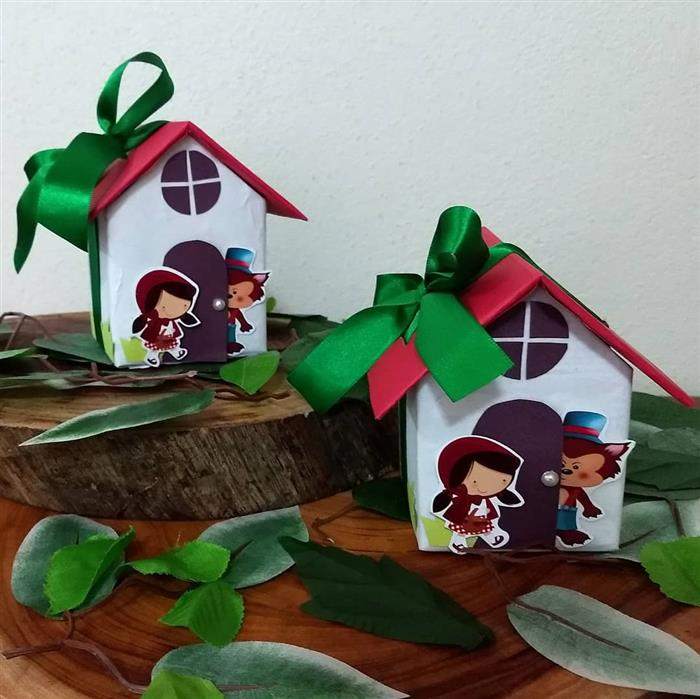casinha de caixa de leite para lembrancinha