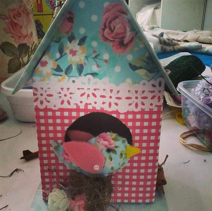 casinha forrada