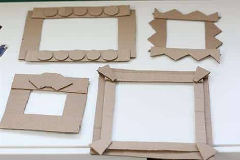 quadro de papelão molde