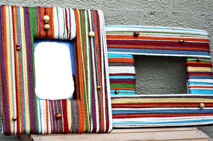 quadro forrado com lã