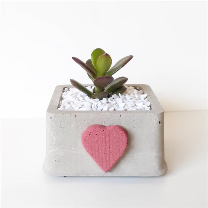 vasos de cimento para jardim