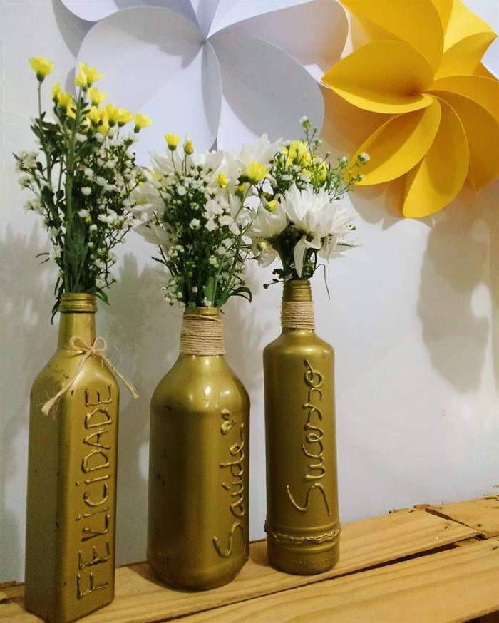 decoração de ano novo com reciclagem