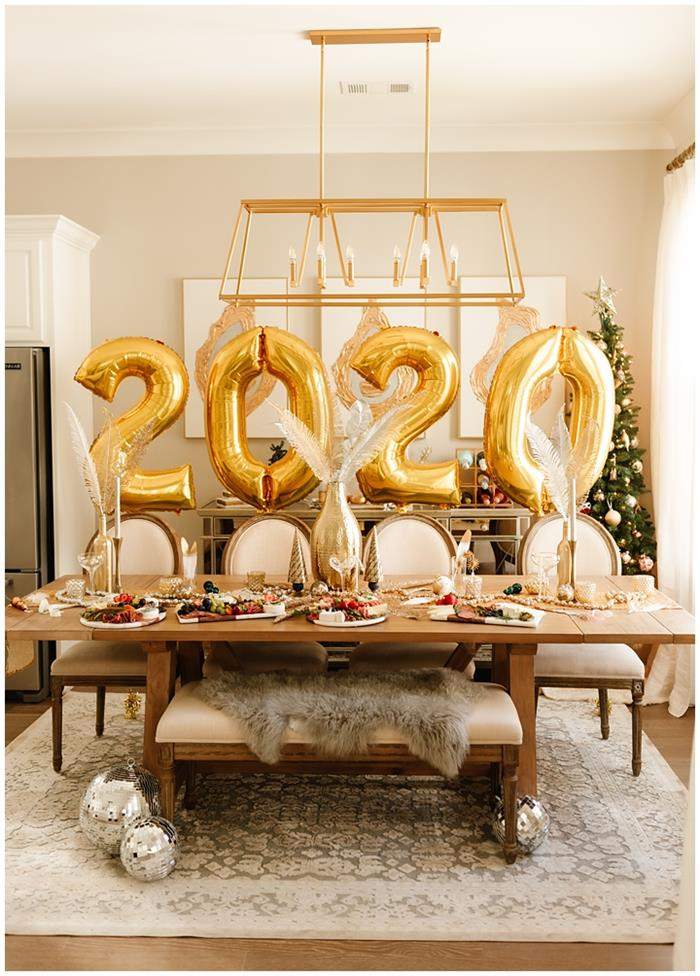 decoração de festa de ano novo