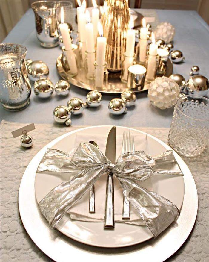 decoração para jantar de ano novo
