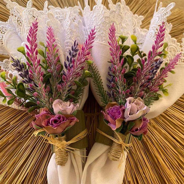 porta guardanapos flores casamento