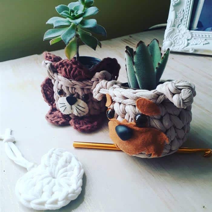 cachepot de cachorrinho