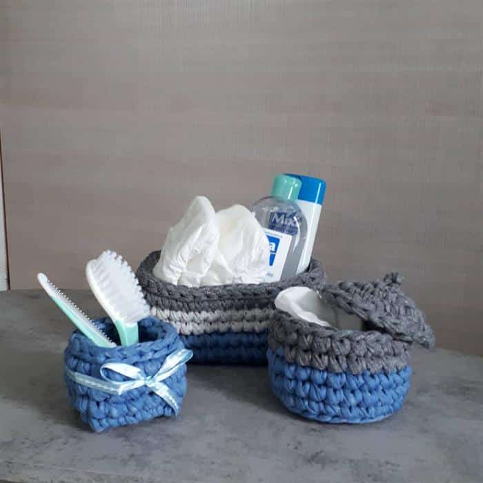 cachepot de croche malha