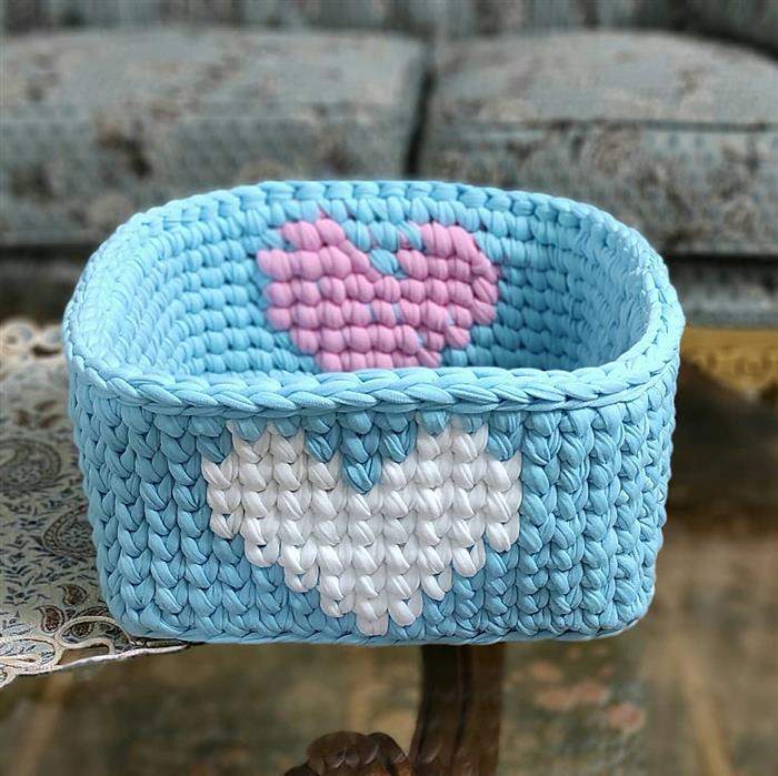 cachepot retangular croche