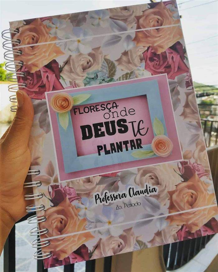 capa de caderno personalizada espiral
