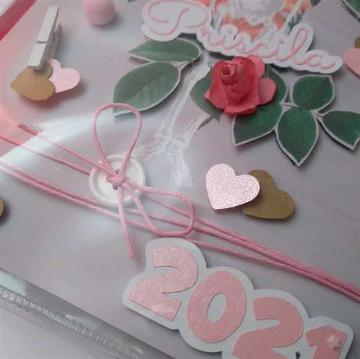 capa personalizada de caderno