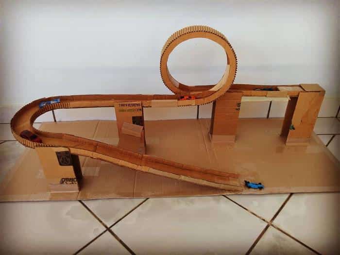 pista de corrida com looping