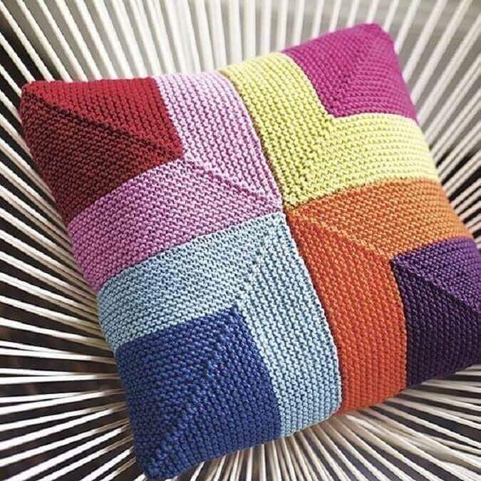 bordado colorido de croche