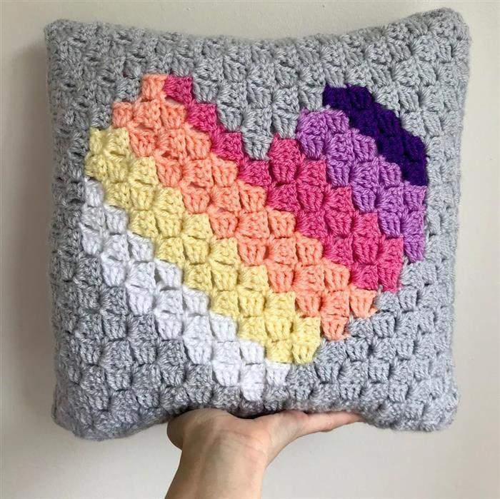 coração de croche