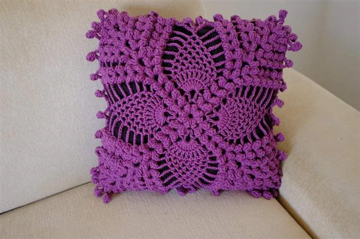croche ponto abacaxi