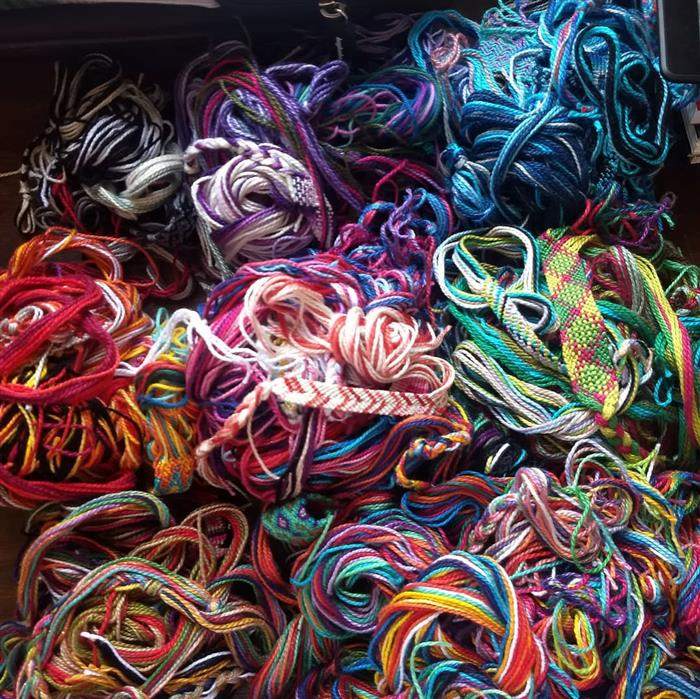 linhas para pulseira
